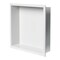 Alfi Brand 16" x 16" White Matte SS Square Sgl Shelf Bath Shower Niche ABNC1616-W - alternate 4